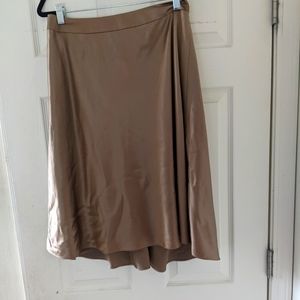 100% Silk A line Midi Skirt Talbots